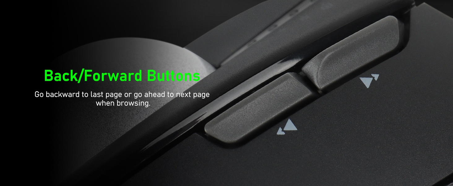 Go backward to last page or go ahead to next page when browsing.