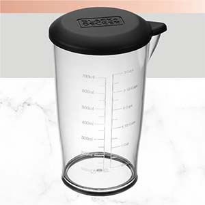 Immersion blender attachment with removable pan guard