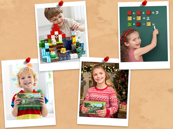 magnetic blocks for kids, 0.8in magnetic building block toys Magnet cubes game magnetic tiles