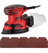 Electric Sander, 220W Detail Sander 13000 OPM Compact Power Sander with Dust Collector 1.6Amp Han...