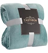 TASTHROW Large Flannel Fleece Throw Blanket, 50×70 Inch - Cozy Lightweight Thick Blanket - All Se...