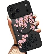 OOK Case for iPhone 17 Pro Max 6.9 Inch (Compatible with MagSafe) Floral Flowers Design Transluce...