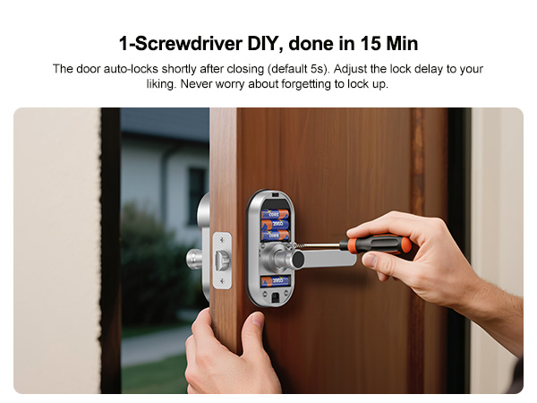 code passcode wifi door lock handle