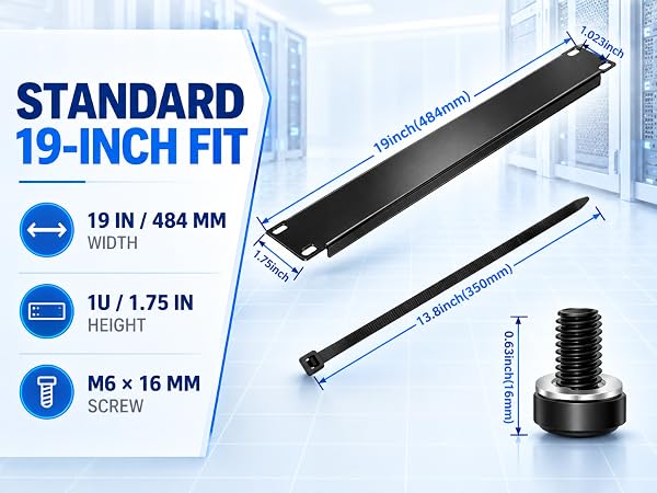 1U 19inch Blank Panel for System Cabinets