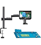 Elikliv EM4K Flex 4K Soldering Digital Microscope, 10.1" HDMI Microscope with Flex Arm Stand,52MP...