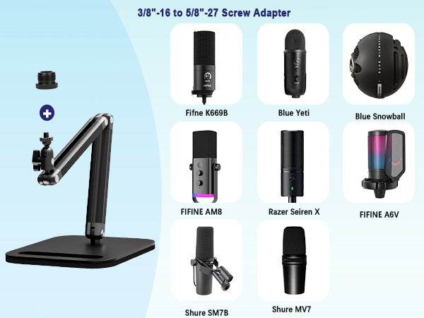 3/8“-16 to 5/8“-27 Screw Adapter