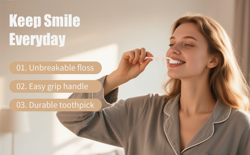 Biodegradable Dental Floss Picks