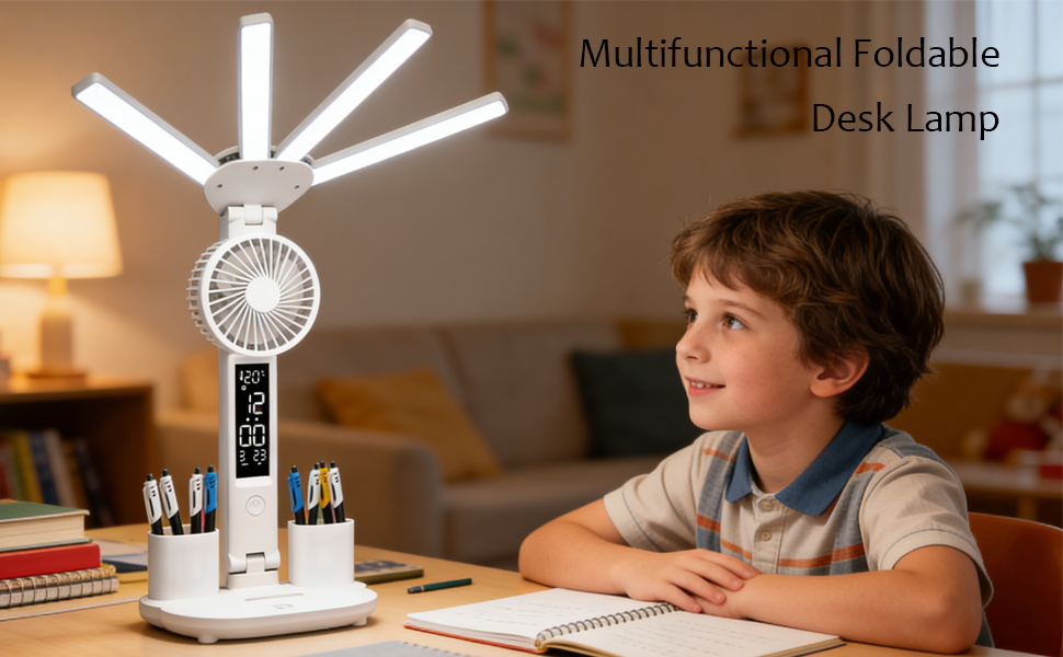 LED Desk Lamp, Foldable Desk Light