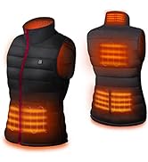 2022 Upgraded Dr. Prepare Women’s Heated Vest, Lightweight Heating Vest for Women with 3 Heating ...
