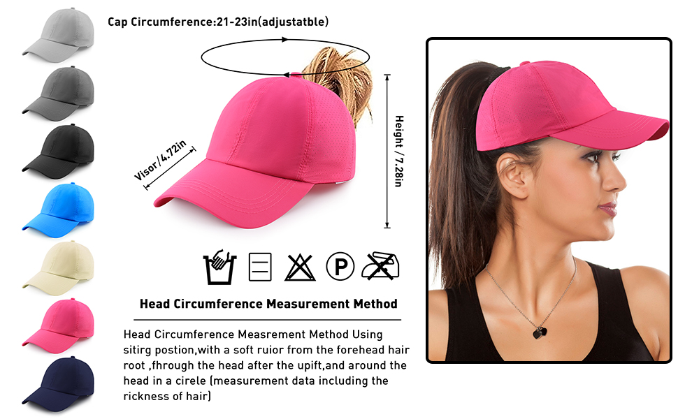 Womens Ponytail Hat Baseball Cap