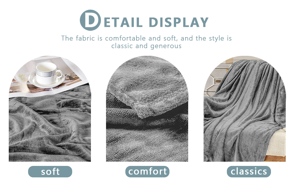 flannel blanket grey