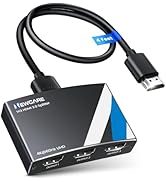 NEWCARE HDMI Splitter 1 in 3 Out, 4K@60Hz HDMI 2.0 Splitter w/ 4ft HDMI Cable, Auto Downscaler, M...