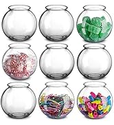 Plastic Ivy Bowls -12 Pack- 16 Oz Fish Bowl 4 Inch, Unbreakable BPA-Free Heavy Duty Plastic Fishb...