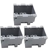 HUIXHAO Electrical Outlet Box,25cu Inch PVC Junction Box,2-Gang Electrical Box,ETL Listed and Fir...