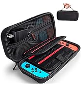 Deruitu Switch Carrying Case Compatible with Nintendo Switch/Switch OLED - Fit AC Charger Adapter...