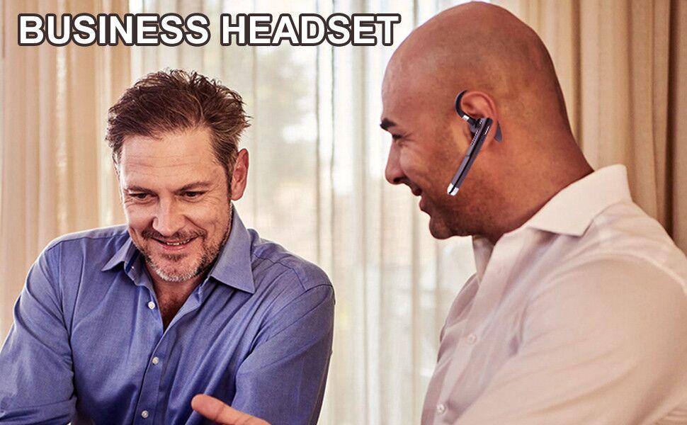 Business headset earphone earpiece stereo headphone