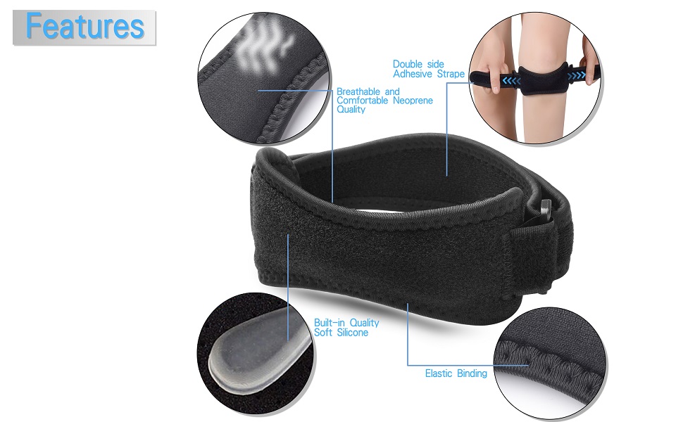 Features of the Patellar knee strap
