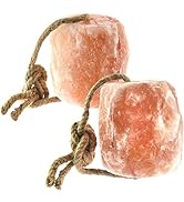 UMAID Himalayan Salt Lick 6 lbs on Rope for Horse, Deer, Goat, Sheep, Cow, Cattle, Alpaca, and Li...