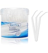 Interdental Toothpicks, Disposable Plastic Curved Hook Toothpicks, Ultra Teeth Cleaning Tool for ...