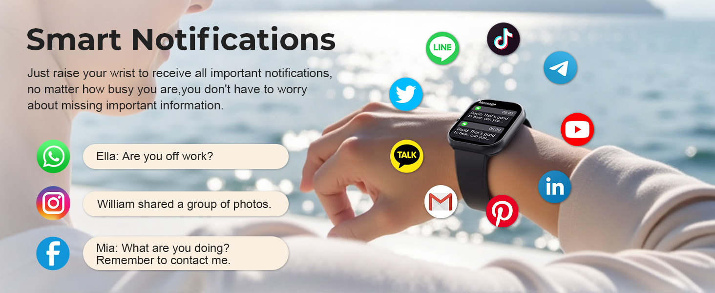 Fitness watch smart reminder function
