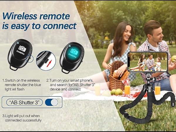 phone tripod with remote
