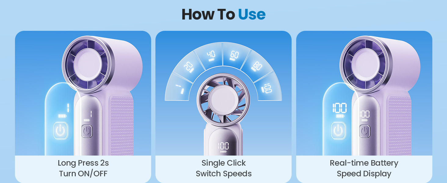 strong handheld fan