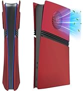 Cover Plates for PS5 Pro Digital Edition with Cooling Vent, PS5 Pro Faceplate ABS Hard Shockproof...