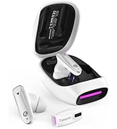 TRANSNOVO VR Wireless Gaming Earbuds 30ms Low Latency, 2.4GHz Wireless &amp; Bluetooth Dual Connectio...
