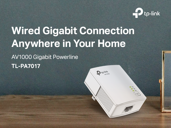 Gigabit Powerline Network Adapter - AV1000 TP-Link TL-PA7017 