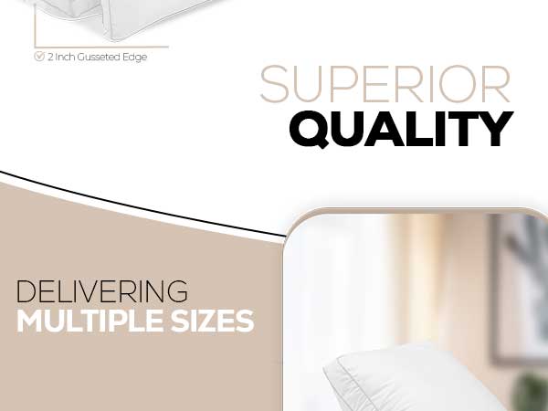 utopia bedding gusset pillow, gusset queen pillows, utopia bedding gusseted pillow queen