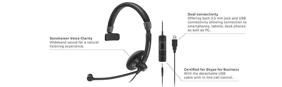 Head-set culture series ear right hands-free usb pc computer microphone talk noise cancelling call