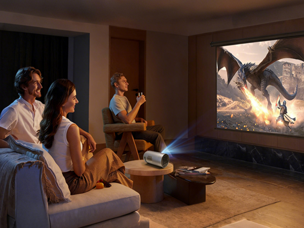 Smart Projector with WiFi and Bluetooth Portable Movie Projectors