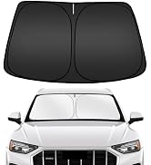 ARISMOTOR Windshield Sun Shade for Audi Q5 2018-2025, Custom Fit Foldable Front Window Sunshade S...