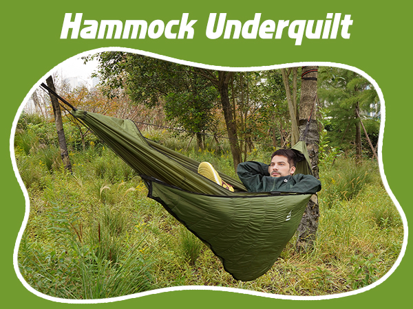 CROSSHIP Camping Hammock with Mosquito Net with Built-in Underquilt &amp; Hammock Rain Fly Tarp