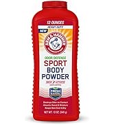 Arm &amp; Hammer Sport Body Powder, Powder for Men and Women, Fresh Feeling, Talc Free, Aluminum Free...