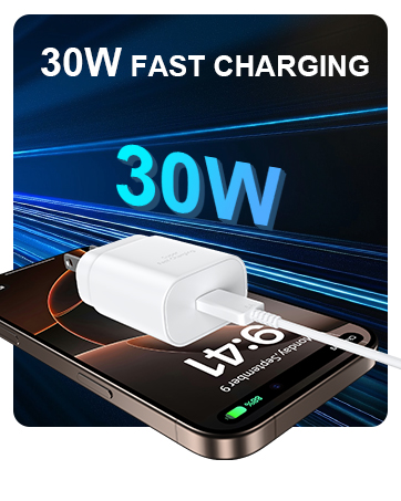 30W iphone 16 15 pro max charger fast charging block cable cord long 10 ft usb c fast charger