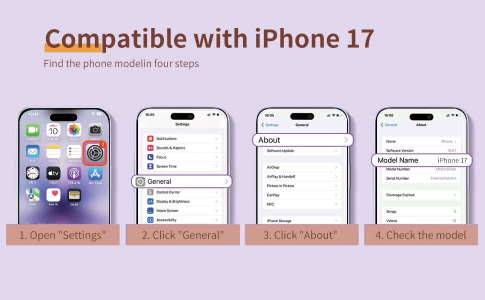 Compatible with iPhone 17 6.3;(2025 Release)
