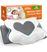 TranquilMoments Cervical Neck Pillow for Sleeping, Memory Foam Side Sleeper Pillow, Ergonomic Pil...