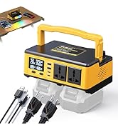 350W Power Inverter Compatible with DeWalt 20V Batteries: Ecarke Portable Power Outlet 2 AC Outle...