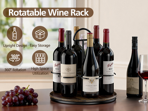 6-bottle wine rack
