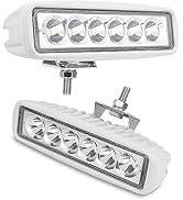 RVZONE Waterproof Led Boat Lights, 12W LED Spreader Light 6 inch Deck Dock Marine Lights 120° LED...