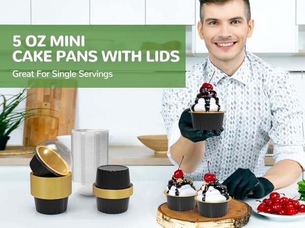 Mini Cake Pans with Lids