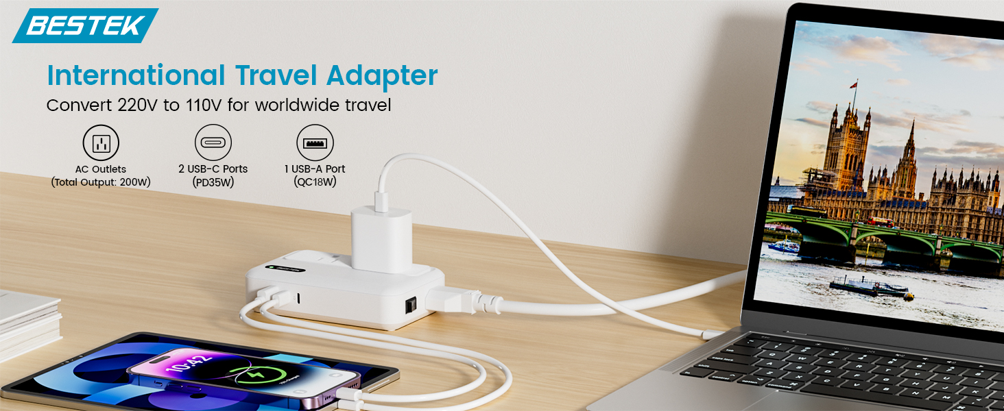 BESTEK Universal Travel Adapter 