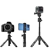 Phone Tripod Stand, Ruittos Vlogging Tripod, Selfie Stick Tripod, Go pro Extendable Tripod for iP...