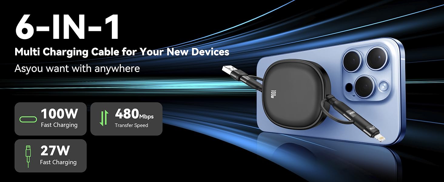 4 in 1 fast charging cable