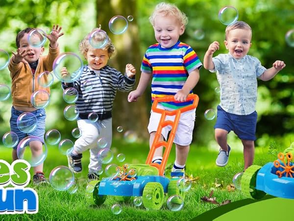 Lydaz Bubbles Toy -- Bubble Lawn Mower