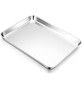 E-far Cookie Sheet for Baking, 18”x13” Stainless Steel Baking Sheet Pan for Oven, Large Non Toxic...