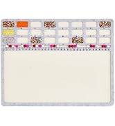 BENECREAT Large Rectangle Felt Beading Mat, Felt Bead Design Boards with Centimeter Alphabetic Sc...
