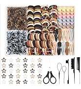 889 pcs Neutral Colors Hair Rubber Bands Elastic Hair Ties for Girl Set Mini Hair Bands