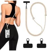 EAZYWORK Cell Phone Lanyard Crossbody And Lanyard wristlet With 2 Phone Tabs Adjustable Anti Phon...